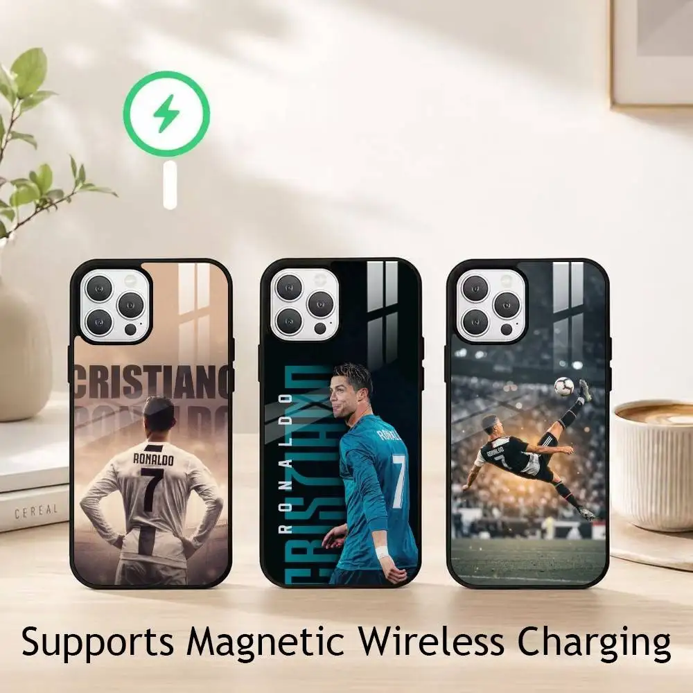 

Football star Cristiano Ronaldo 7 Phone Case For iPhone17,16,15,14,13,12,11 Plus,Pro Supports Magnetic Wireless Charging