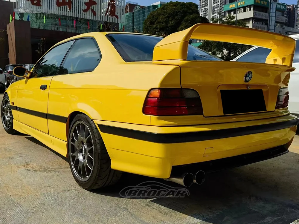 For 1990--2000 BMW E36 M3 Sedan Coupe Four Section Style High Quality ABS Plastic Unpainted Rear Spoiler Trunk Boot Wing Spoiler