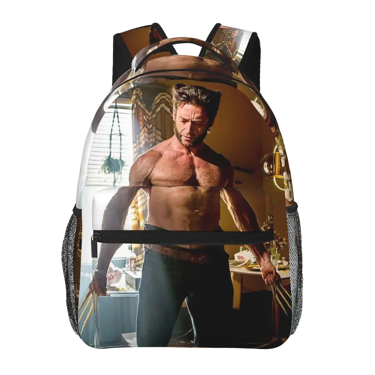 Hugh Jackman Backpacks Boys Girls Bookbag Students School Bags Cartoon Kids Rucksack Shoulder Bag Large Capacity