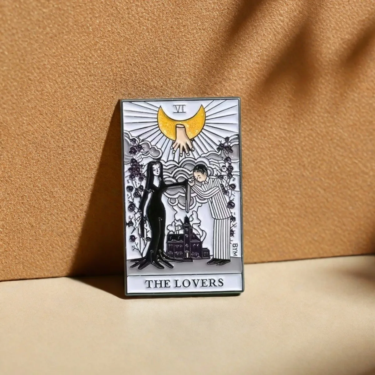 Tarot Card Metal Badges Brooches Pins Clothing Backpacks and Other Personalized Diy Decorative Accessories