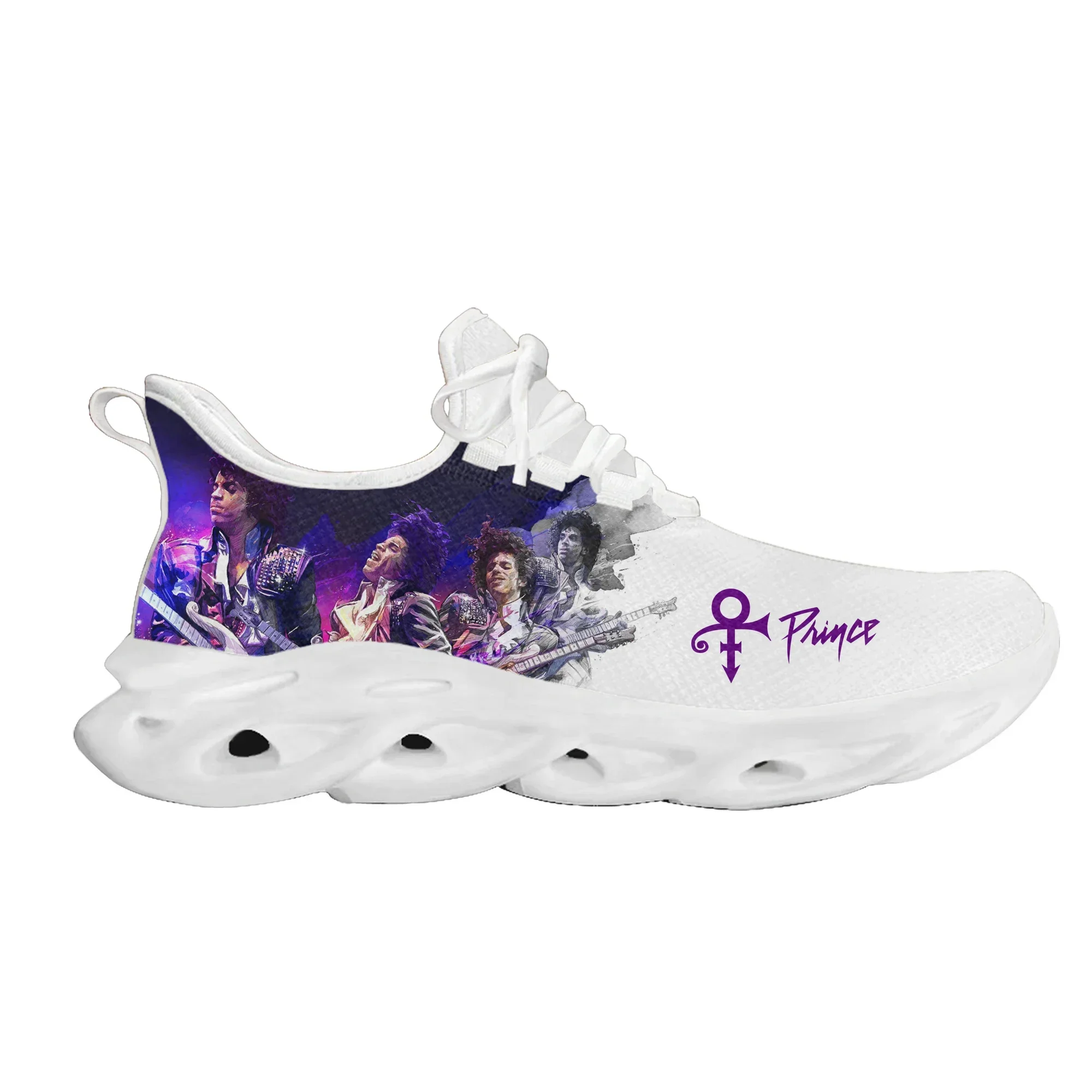 Prince Rogers Nelson Purple Rain Flats Sneakers High Quality Mens Womens Sports Shoes Customized Sneaker Custom Made Shoe