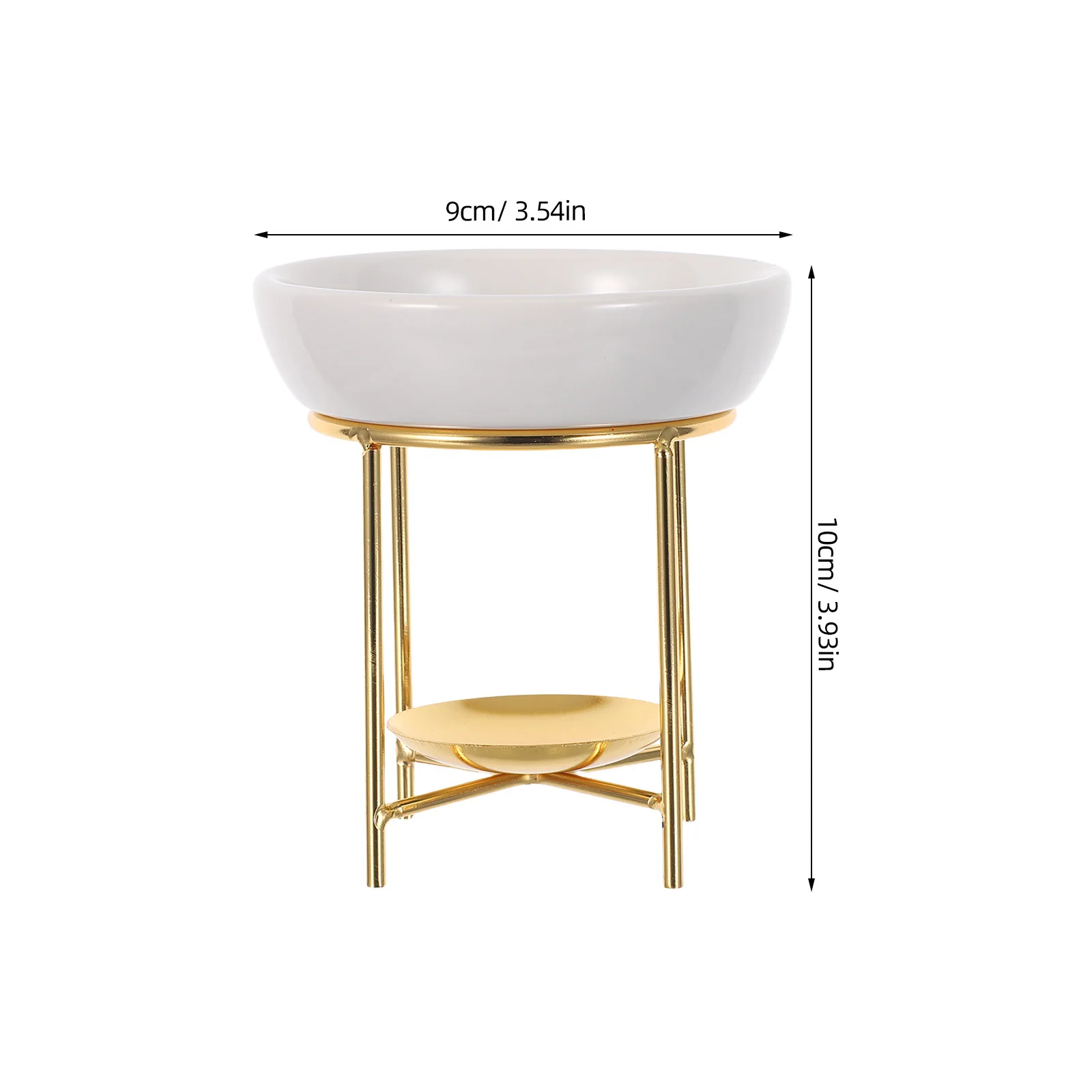 الفولاذ المقاوم للصدأ الشمع النفط الموقد أربعة أرجل الروائح Tealight حامل الشمع تذوب دفئا الناشر المنزل