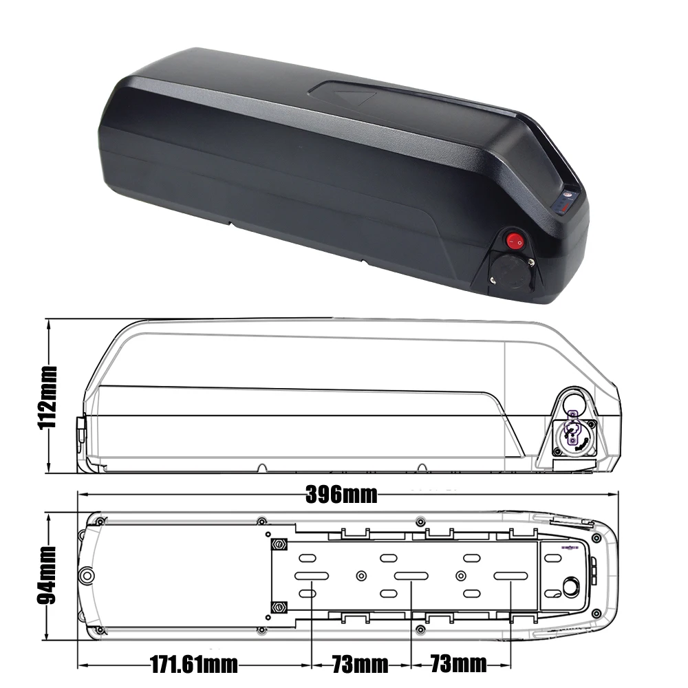 Down Tube Shark 48V 13Ah 15Ah 16Ah 17.5Ah Spare Lithium-ion Battery Pack for HITWAY BK29S BK17 BK15 3.0 Fat Tire Electric Bike