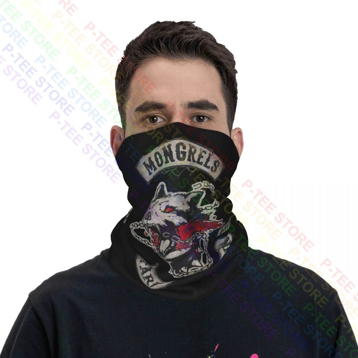 Copia De Mongrel Days Gone Neck Gaiter Bandana Scarf Face Mask Soft Headwear Face Head Wrap