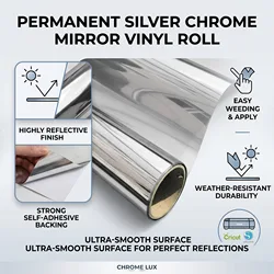 Mirror Sunscreen Window Tint Sun Blocking Heat Blocking Cling for Home Office Silver Vinyl Roll Stickers Solar Window Films