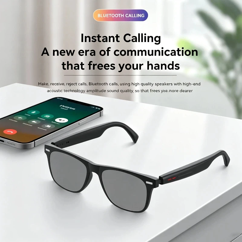 OnePlus AI Smart Glasses 8KRemote Control Touch Photo Camera Recording Listen To Music Translator Voice Assistant Smart Sunglass