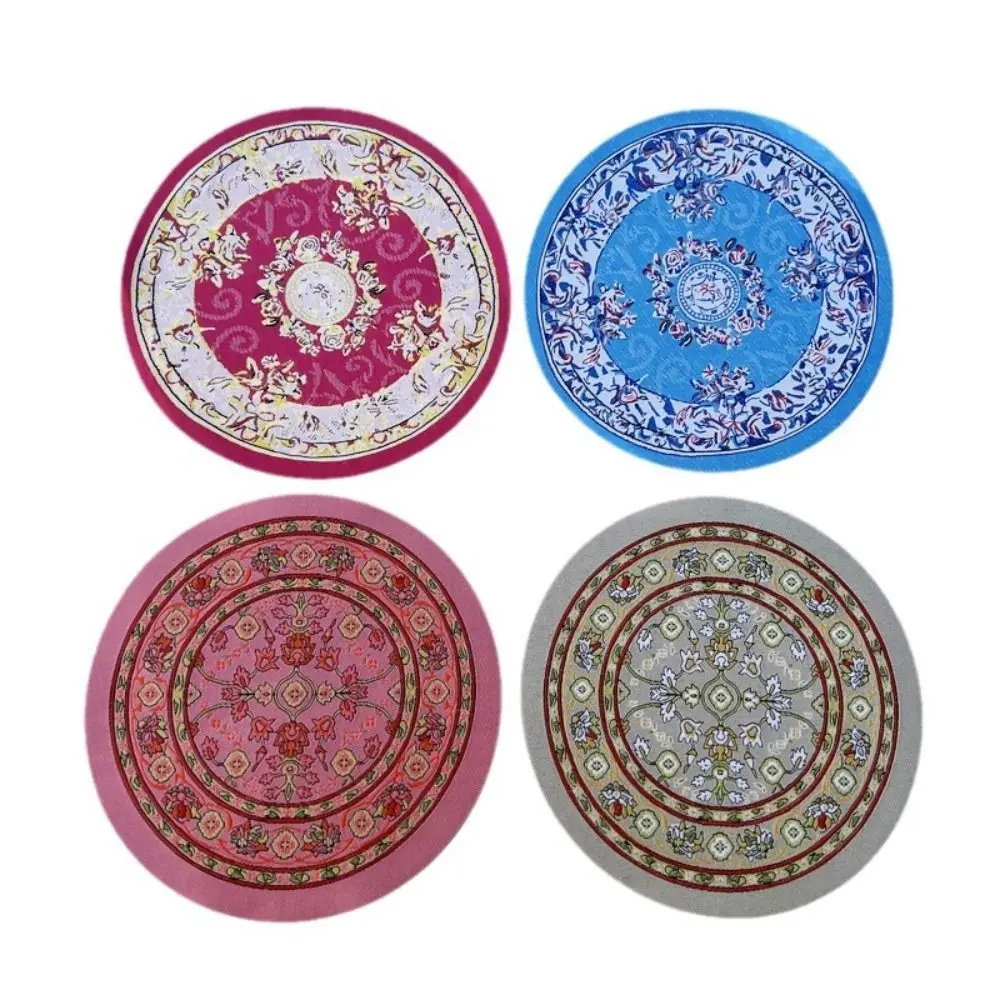 Multicolor Dollhouse Carpet Floral Pattern Doll Accessories Miniature Weaving Rug Scene Model Turkish Style Floor Covering Mat