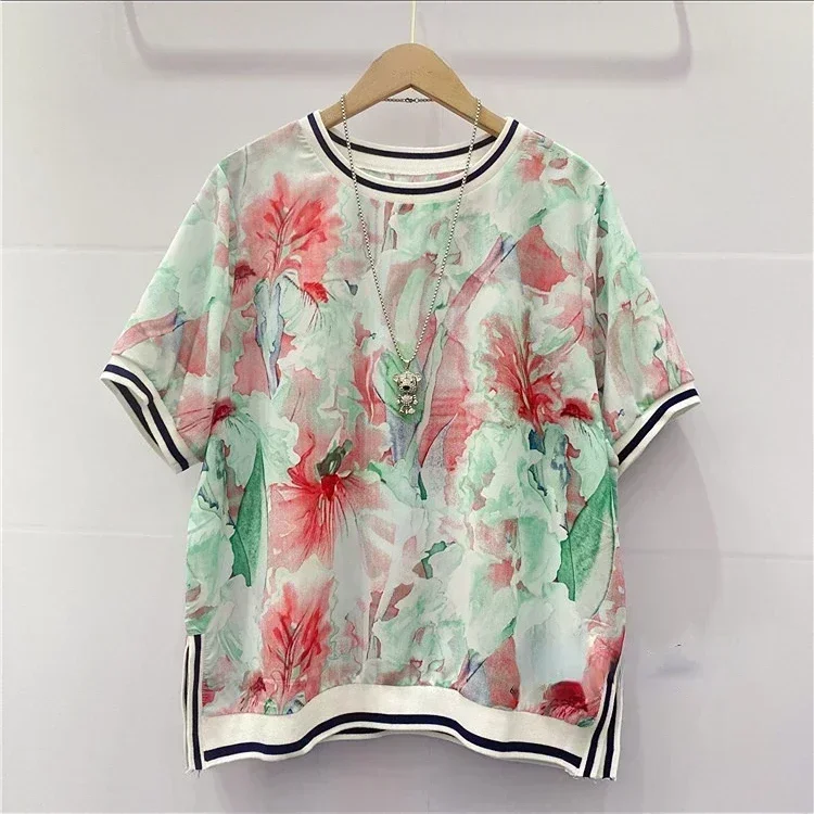 Frauen Blusen Lose Kurzarm Frau Print Shirts Dame Kurzarm Leopard Tops Femme Sommer Tees