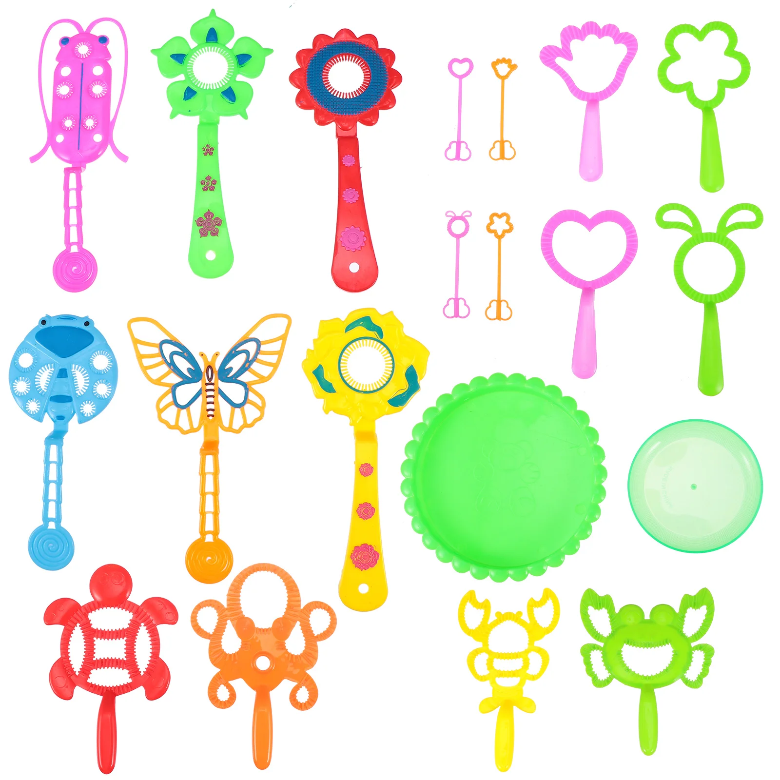 

3 set Colorful Bubble Wand Set 3 Sets Kids Safe Material Maker Toys Outdoor Party Gift Bubbles Blow Rainbow Colors Interactive