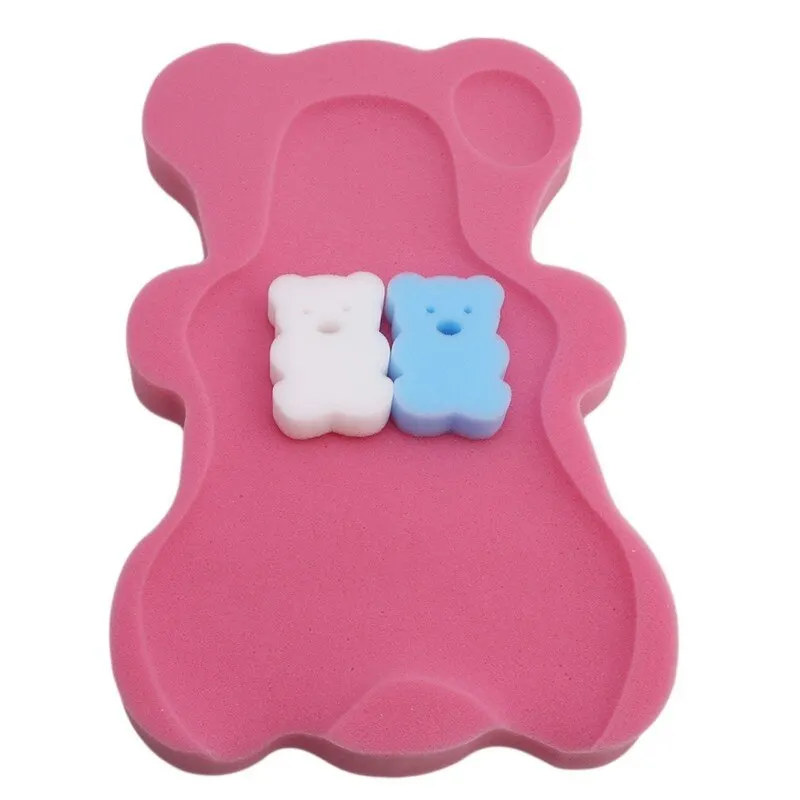 Baby Shower Sponge Baby Bath Sponge Soft Infant Bath Sponge Skid Proof Baby Bath Mat Newborn