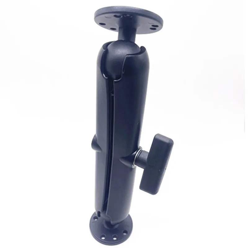Double Ball Mount With Round Plates, Fish Finder Mount,Double Socket Arm With 1.5 Inch Ball Adapters, Compatible with RAM