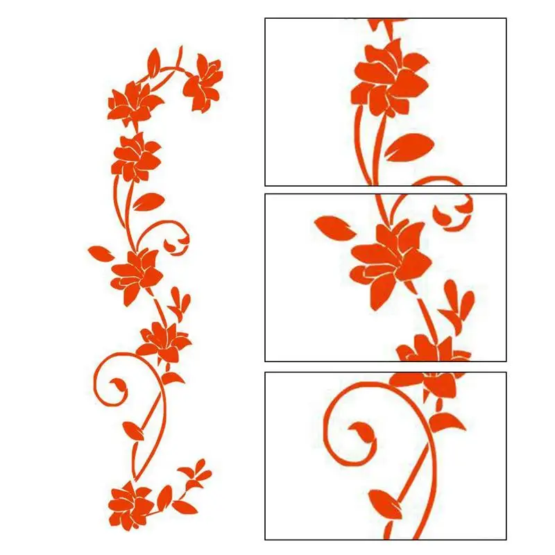 Flower Wall Decals Sticker Electrostatic Paste Window Glass Paste Double Sided Visible Decorative Background Art Decorations