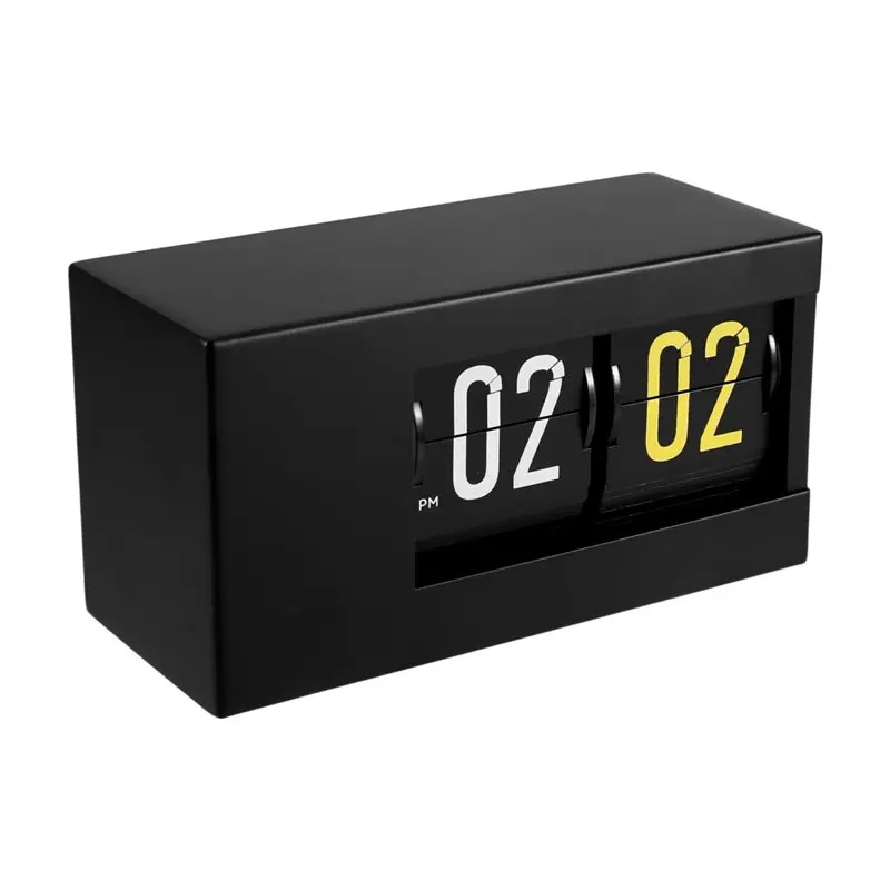

ABPQ-Автоматические часы-перевертыши - Цифровые настольные часы-будильник в винтажном ретро-стиле, минималистичный декор для спальни и офиса