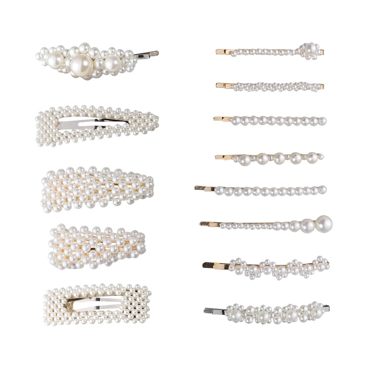 

13 Pcs Pearl Hair Clip Pins Decor Barrette Beautiful Hairpin Manual Banquet Creative