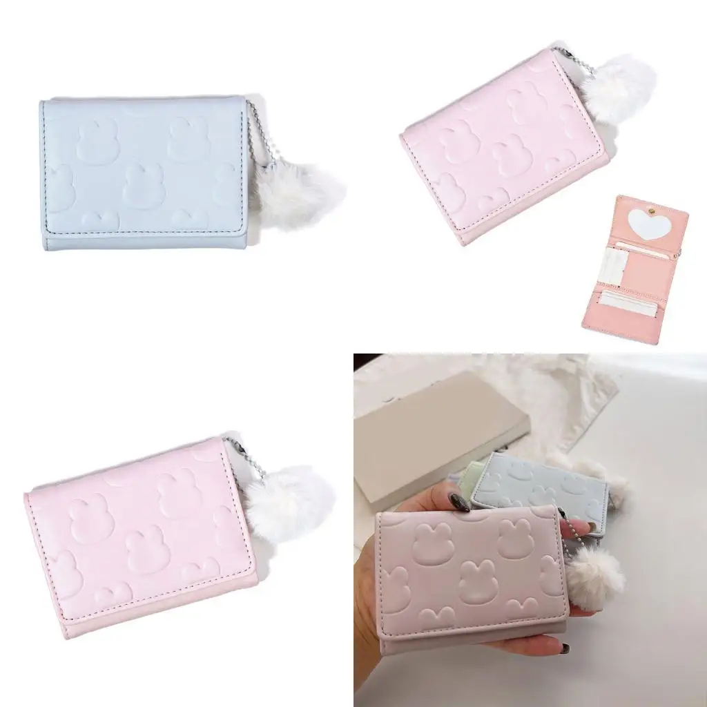 

Компактные кошельки X90D для женщин, тройной клатч из искусственной кожи, женские кошельки с держателем для карт