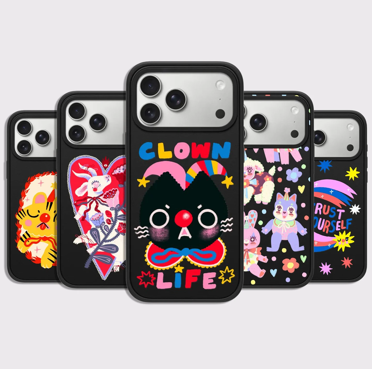 

Cartoon Clown Life Matte Frosted Phone Cover for IPhone 14 15 16 17 Pro Max Case for IPhone 17Pro