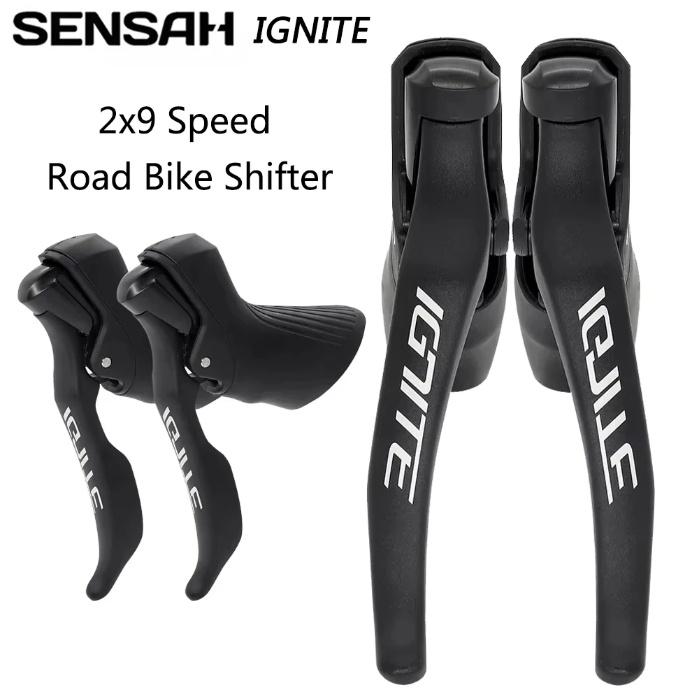 

SENSAH IGNITE 2X9 Speed Brake Shifter Lever Road Bike Groupset for 18S 18V Compatible SHIMANO SORA Road Bicycle Parts