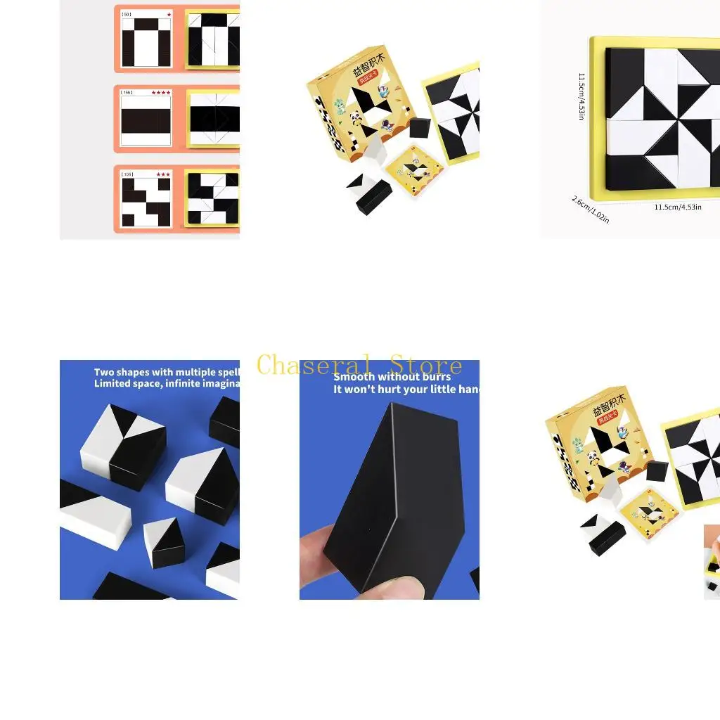 

E7CE Creative Invisible Pattern Building Block Puzzle Toy Cognitive Skill Practice