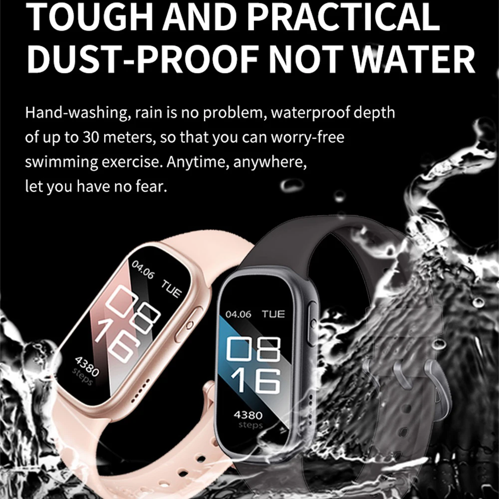 電卓 Bluetooth スマートウォッチ 通話リマインダー カラー画面 心拍数 睡眠 健康情報リマインダー 防水スマートウォッチ