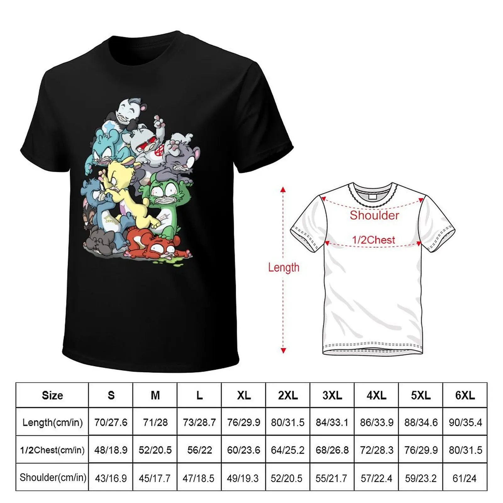 Bear Pile T-Shirt cotton tshirt 100% T-Shirt