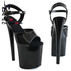 2024 Platform Women Sandals 20cm Sexy Fetish Shoes Pole Dance Shoes 8Inches Party Bride Stripper Heels Peep Toe Gothic Stiletto