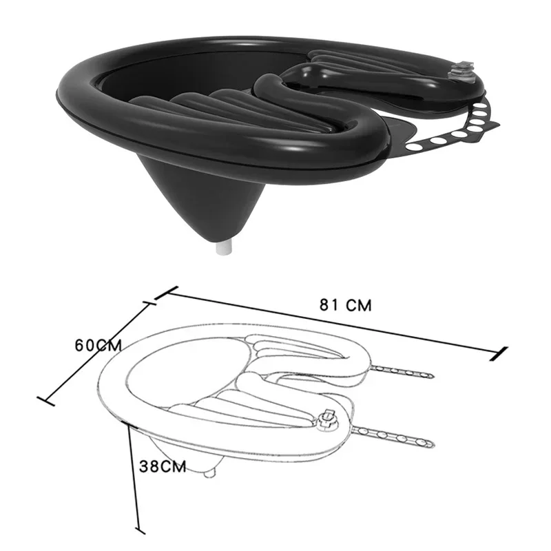 Inflatable Shampoo Basin PVC Foldable Portable Shampoo Pad Spa Tub Deflate Hair Washing Basin for Pregnant Women Elderly