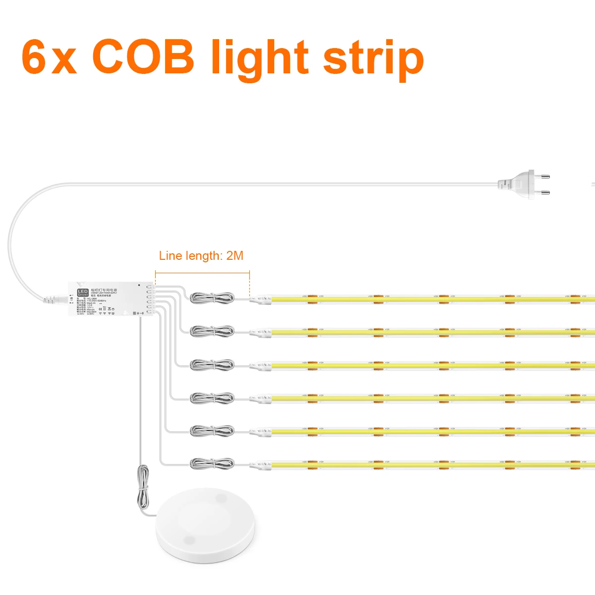 MALITAI LED Touch Dimmer Under Cabinet Light Strip 4