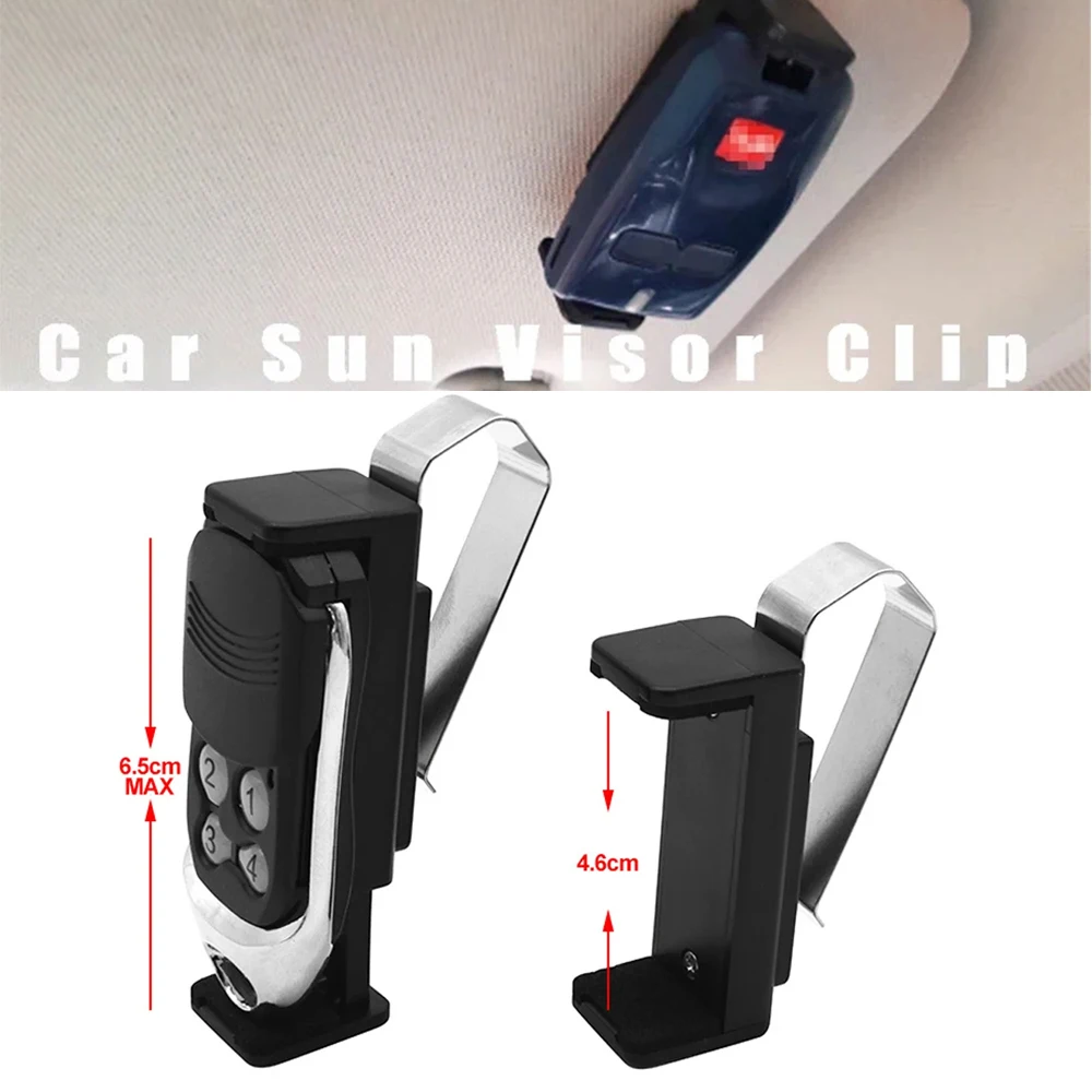 Adjustable Car Sun Visor key Clip Holder Garage Door gate Remote Controls Transmitter Garage Command Key Fob Gate Control Clip