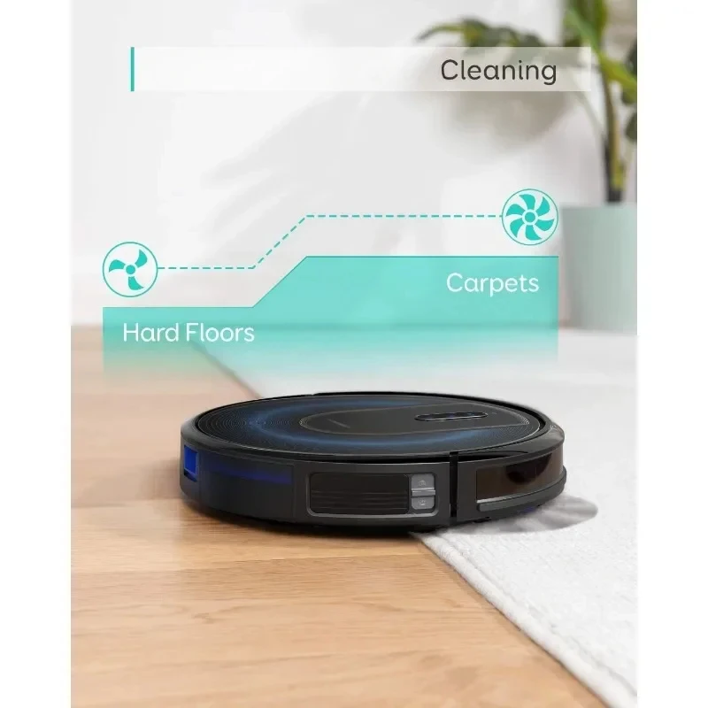 Robot aspirateur G30 pour tapis et sols durs, idéal pour les propriétaires d'animaux domestiques, navigation dynamique, Wi-Fi