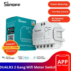 Sonoff-smartタッチウォールスイッチ,リモコン付き,txシリーズ,中断,wi-fi,t0,eu,uk,us,ewink,Google,alexa,alice,smartThingsを介して  - AliExpress