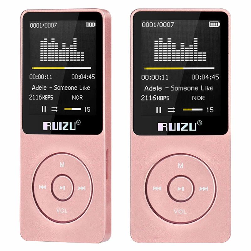 Ruizu X02 Mp3 Player Classical Version  8GB Music Player With FM Radio Video E-book Portable MP3 Support TF Car Lightweight Mini