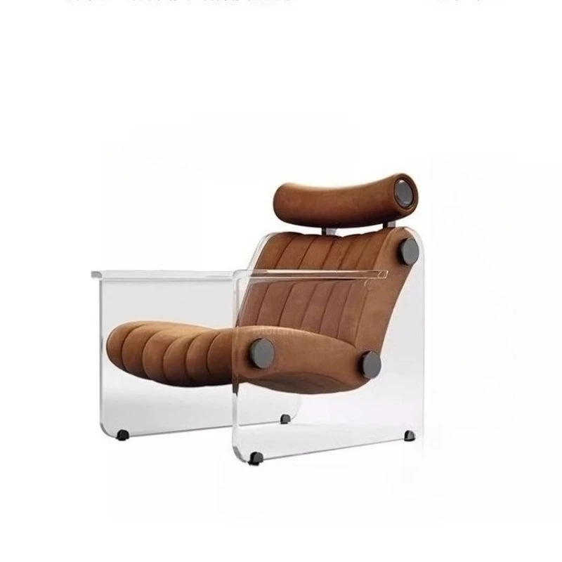 

Acrylic suspended leisure chair, living room Internet celebrity lazy sofa, minimalist creative single chair