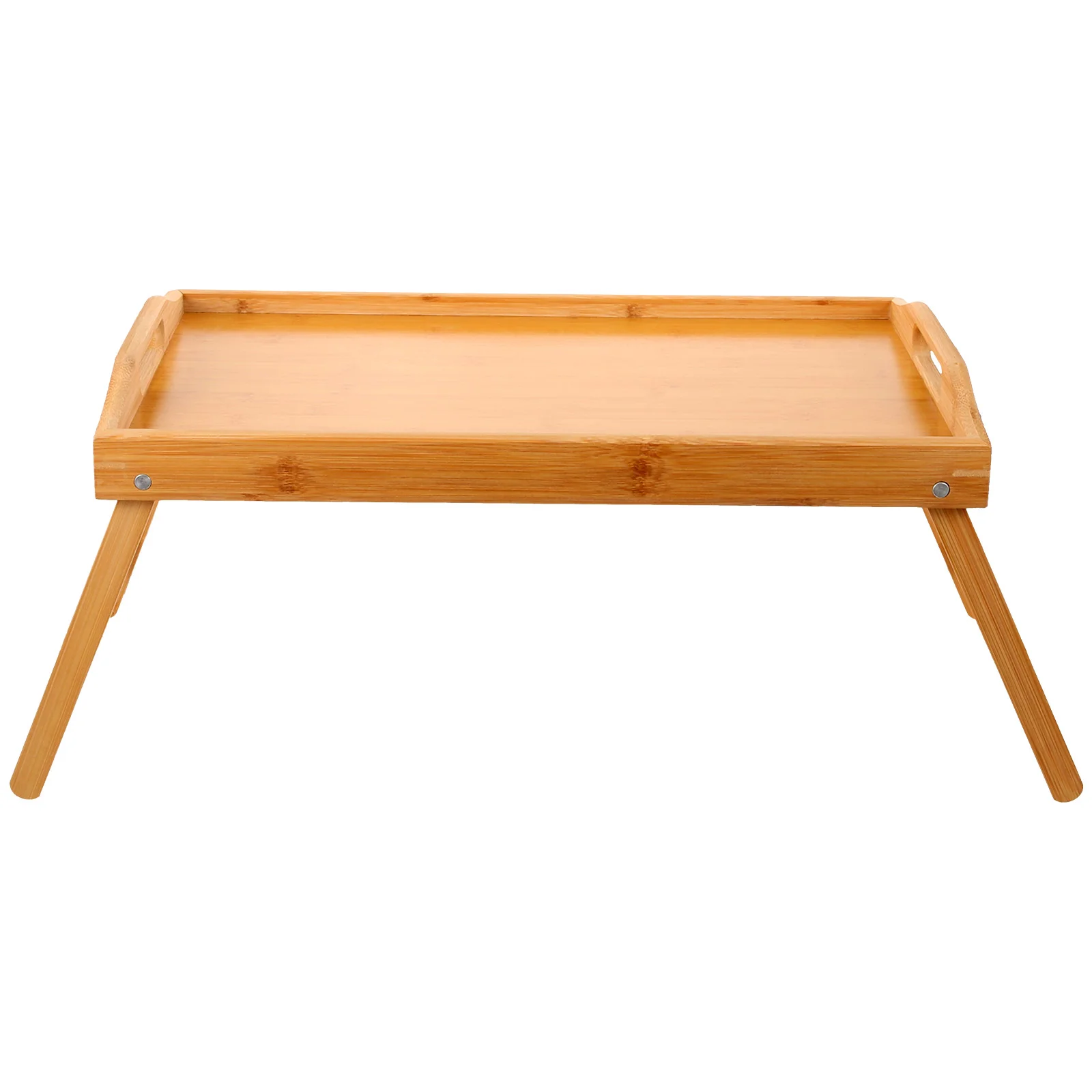 Mini Wooden Table Rectangular Folding Bed Table Small Bed Desk Portable Side Table Breakfast Serving Tray Coffee Table Home