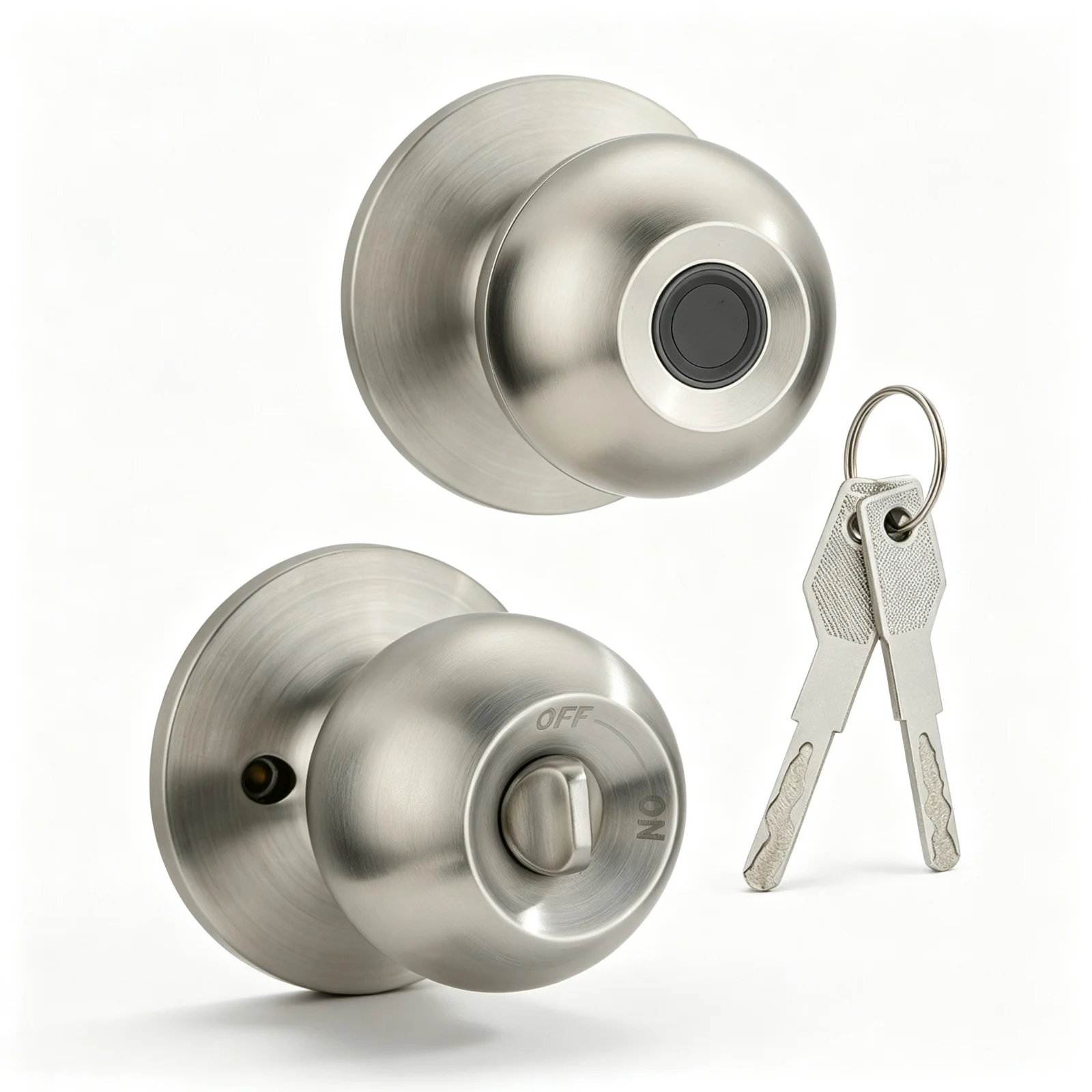 Smart Door Lock, Keyless Entry Interior Door Lock with Fingerprint, Keypad, APP Control, Electronic Deadbolt, Compatible with Tuya for Home Apartment