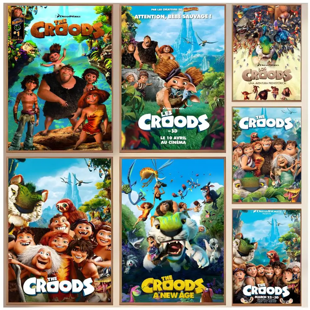 Comedic Animation T-The Croods Poster  Classic Home Interior Design & Modern Wall Decor Art Collection