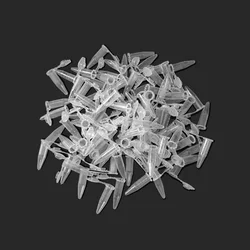 1000pcs/bag 0.5ml With Scale Lab Mini Plastic Test Tube Centrifuge Plastic Centrifuge Test Tube Container Lid Laboratory Supplie
