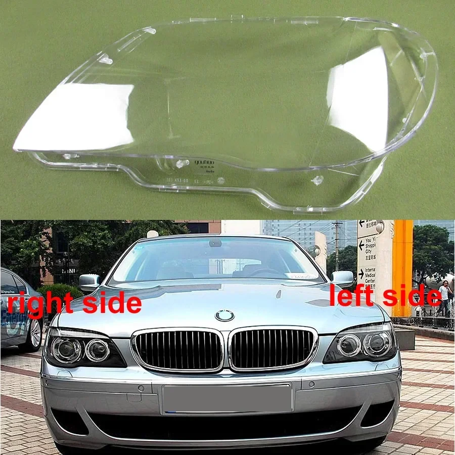 

For BMW 7 Series E65 E66 2005-2008 Car Accessories Front Headlamp Cover Transparent Lampshade Headlight Shell Lens Plexiglass