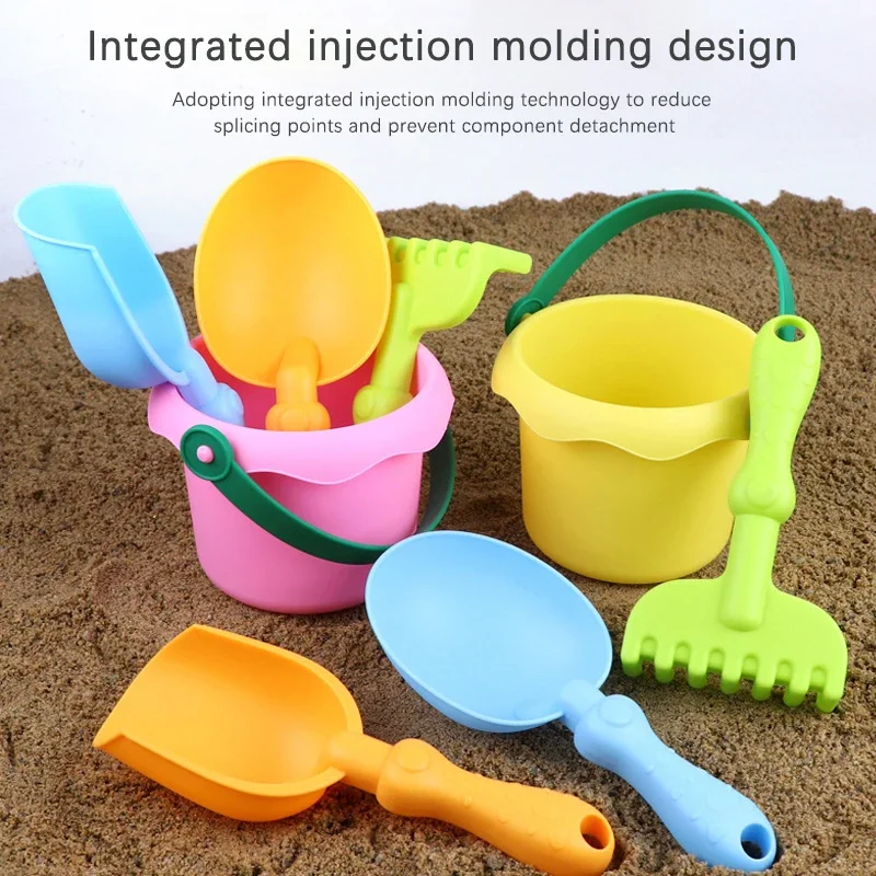 3/4 pçs conjunto de brinquedos de praia das crianças jogo de praia do bebê grande pá de areia balde de praia ferramenta de escavação de areia brinquedo crianças presente
