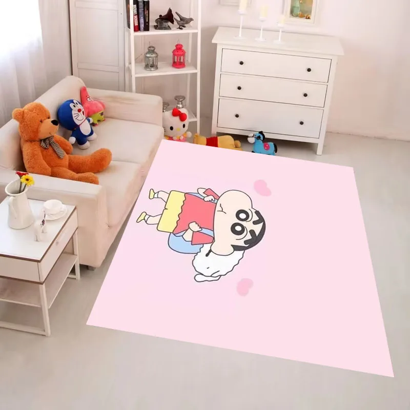 Anime Crayon S-Shins C-Chan Kitchen Mat Kids Room Bedroom Decoration Balcony Anti-Slip Doormat Living Room Hallway Bath Home Dec