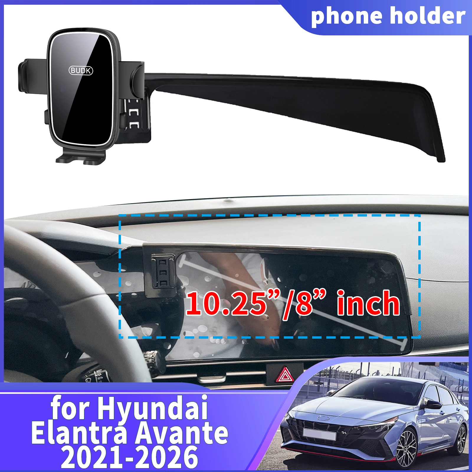 

fit for Hyundai Elantra Avante 2021-2026 N Line CN7 Navigation Phone Holder Mount Customized Car accessoires