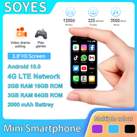 SOYES XS16 Blue Mini Smartphone, 2GB RAM+16GB RAM, 4G Network Dual SIM Card, 2000mAh Battery, 3-inch Small Phone