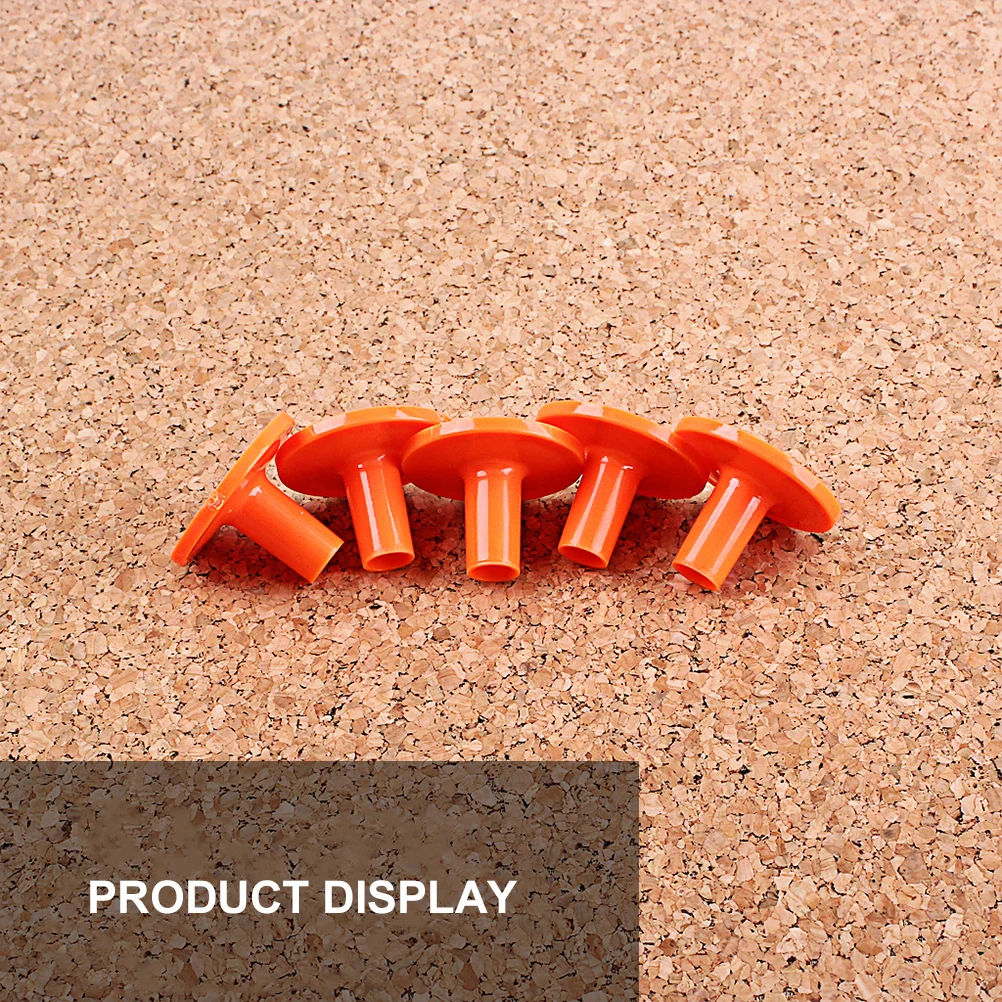 

5 Pcs Felt Cushion Cover Drum Stand Percussion Cymbal Sleeves Machine Accessoires Orange