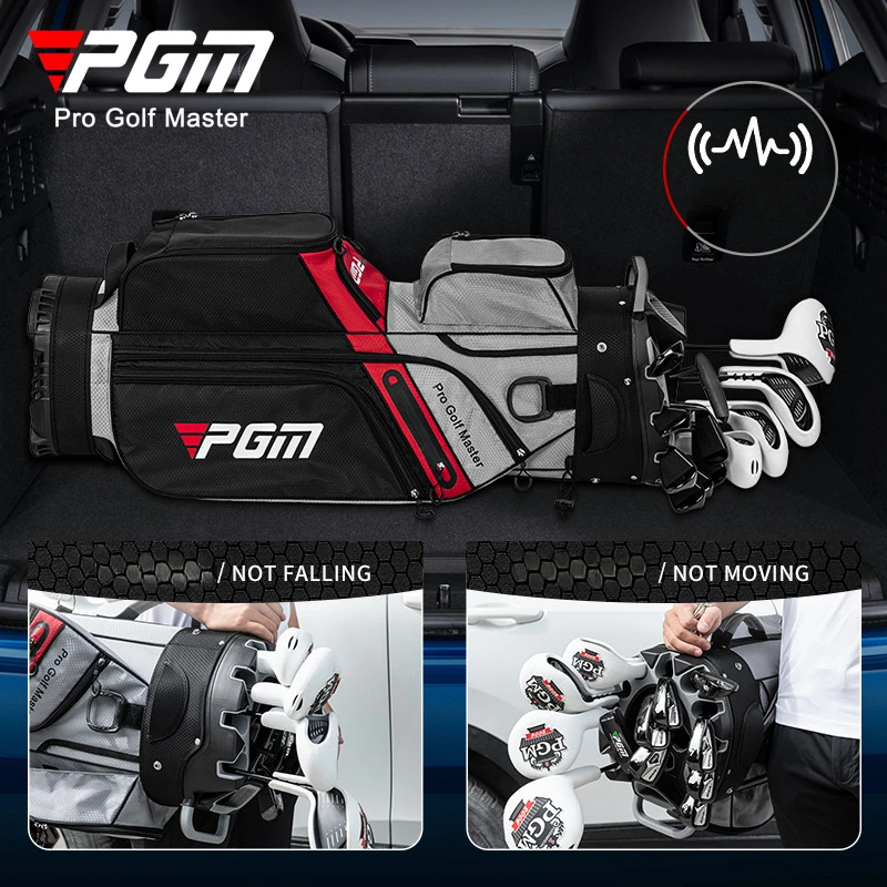 Pgm masculino feminino sacos de golfe patente anti colisão fixação quadro padrão bola pacote anti respingo material qb174