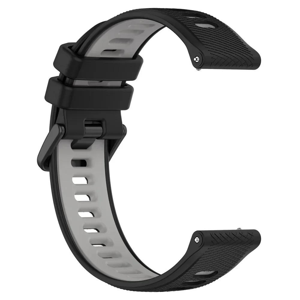 حزام ساعة رسمي لـ Garmin Forerunner 265 حزام سيليكون ثنائي النغمة لـ Garmin Venu 3 2 / Vivoactive 5 4 3 22 مللي متر 20 مللي متر حزام الساعات