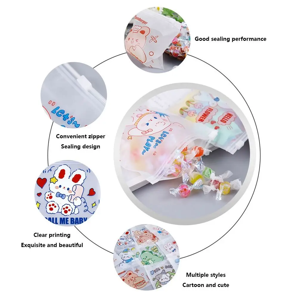 INS Waterproof Zipper Bag Transparent Plastic Storage Bag Large-Capacity Sealing Bag Student