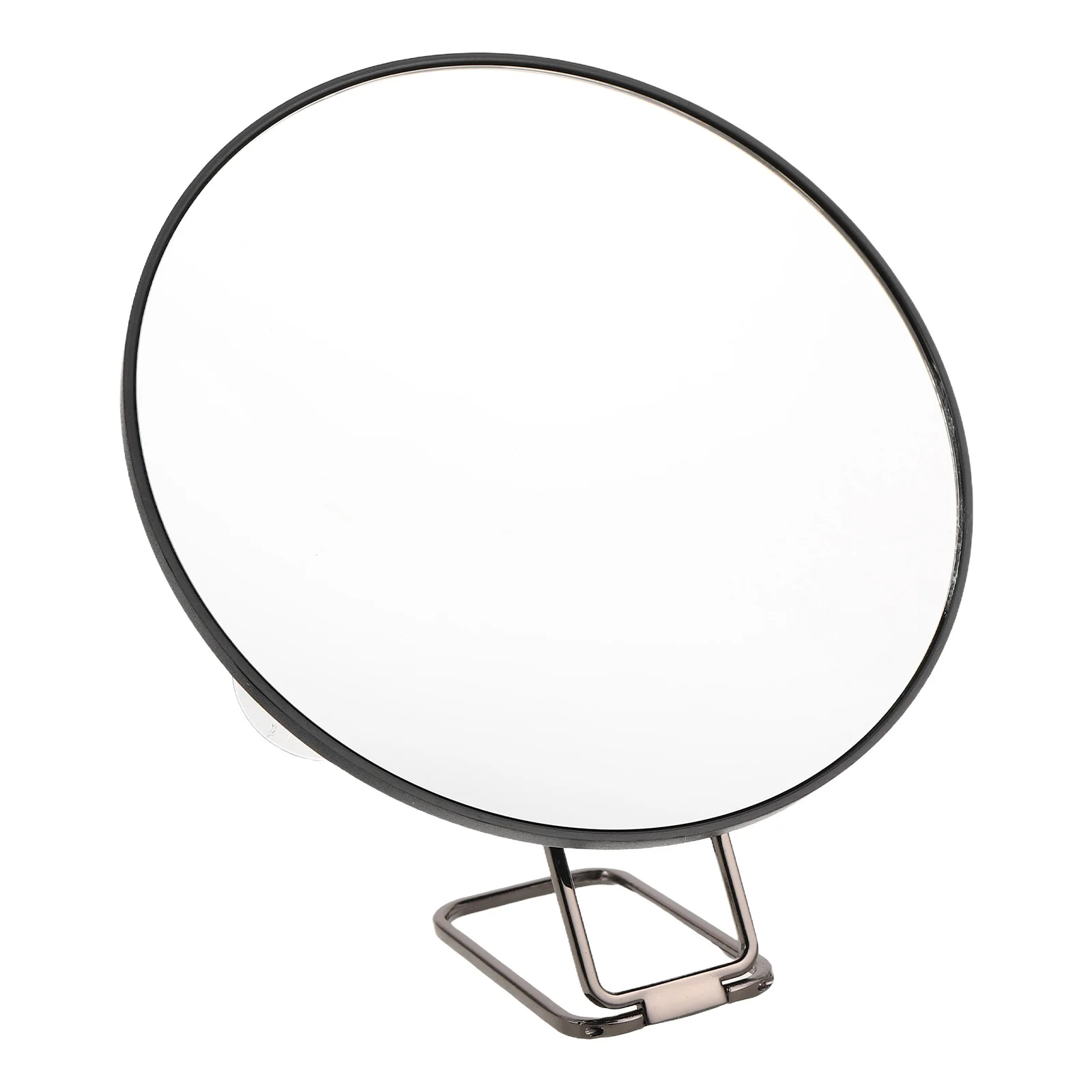 Specchio per trucco da 6 pollici con ingrandimento 10X con supporto in vetro trasparente senza distorsione per trucco da viaggio portatile per routine di bellezza domestica