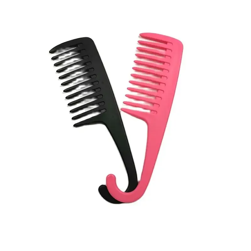 Large Wide Tooth Combs with Curved Hook Detangling Big Teeth Hairdressing Reduce Hair Loss Comb Hair Wet Dry  Comb Styling Tools