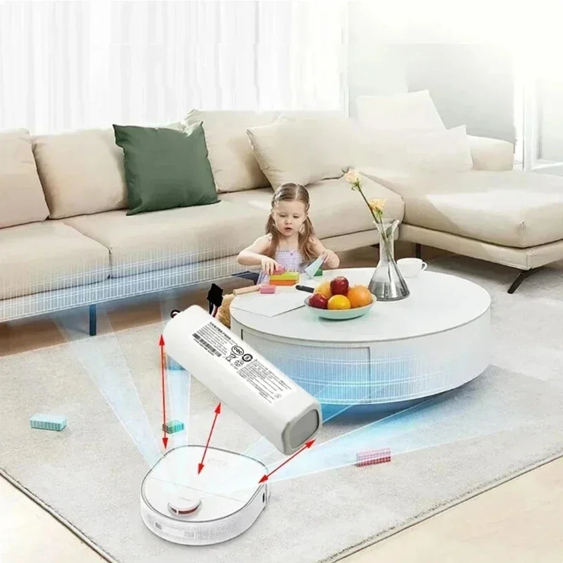 Batería de repuesto Original para aspiradora robótica, 5200-12800mAh, 14,4 V, para Dreame F9 D9 L10 Pro Plus RLS3 RLS5 RLS5L RLS5D