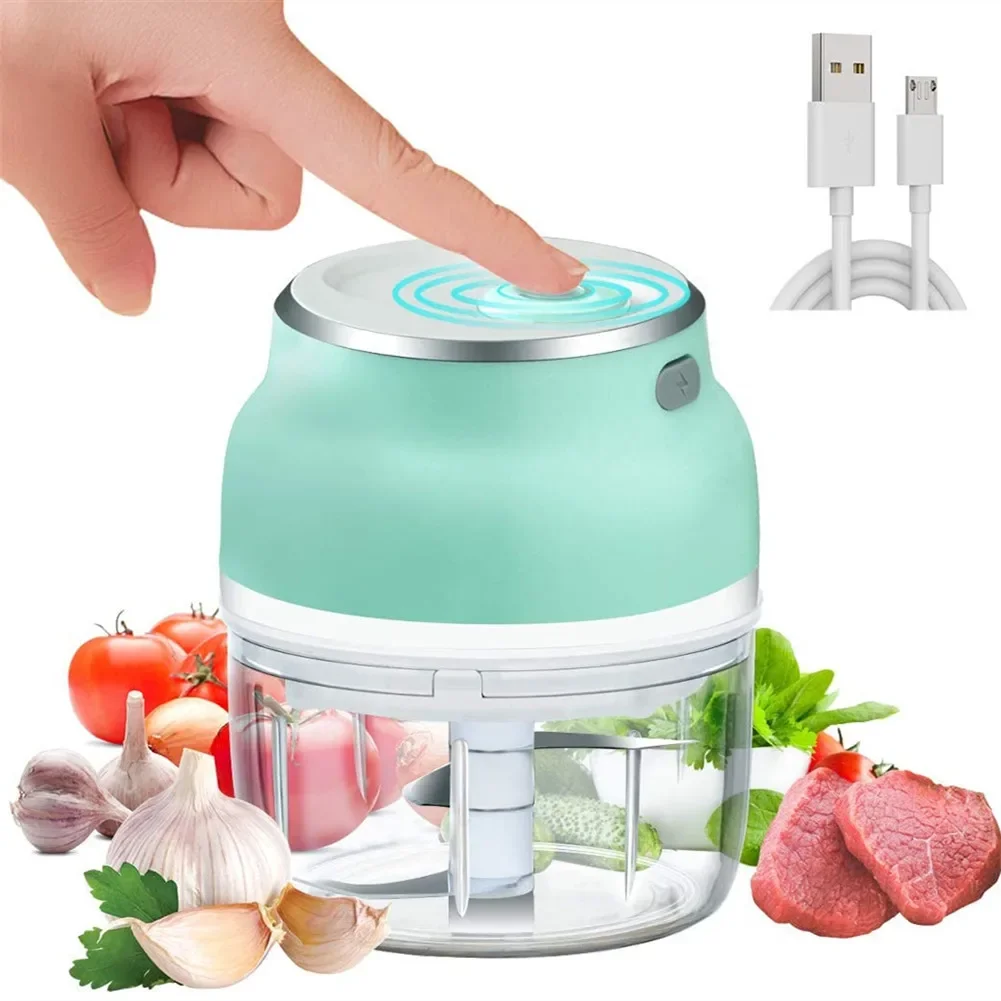 ANYOHOE 150ML/230ML Electric Garlic Chopper USB Rechargeable Meat Grinder Vegetable Fruit Crusher Food Mixer Kitchen Gadgets