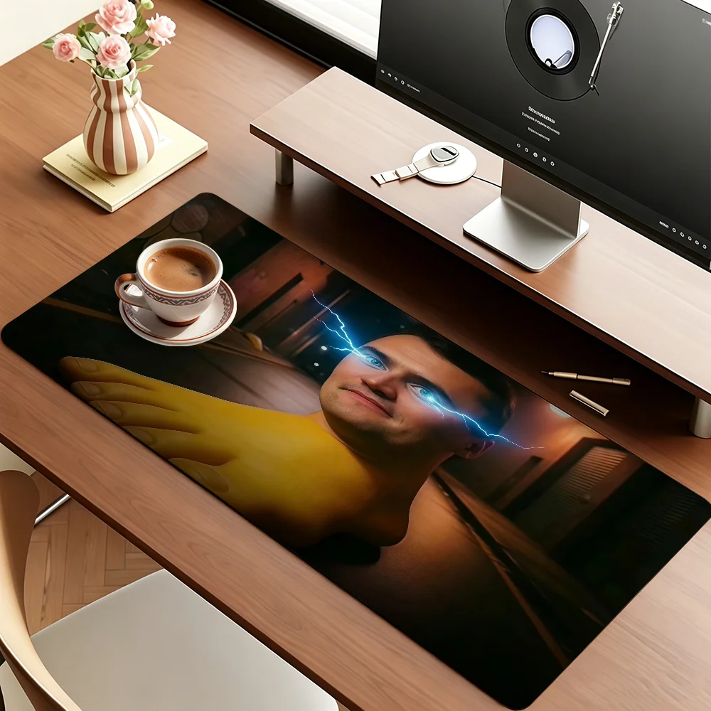 C-Charlie Kirk FUNNY MEME Mouse Pad For Office Gaming And Keyboards Non-Slip Large Waterproof